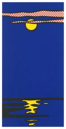 Screenprint Lichtenstein - Moonscape