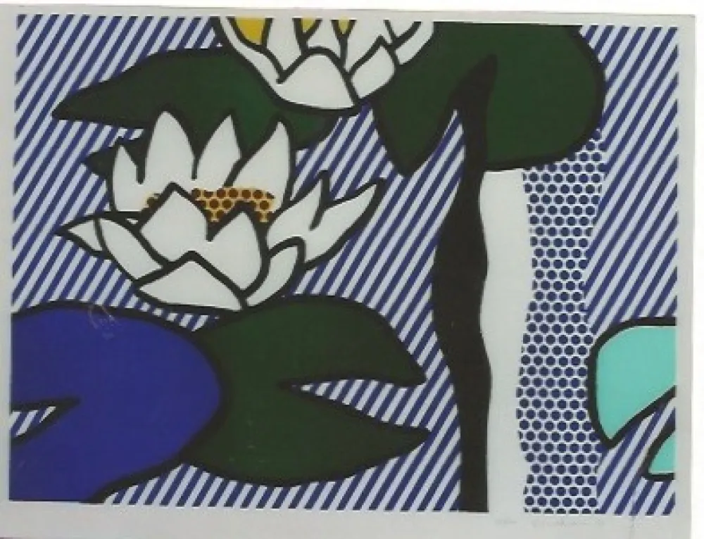 Lithograph Lichtenstein - Nympheas - Water Lilies