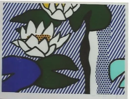Lithograph Lichtenstein - Nympheas - Water Lilies