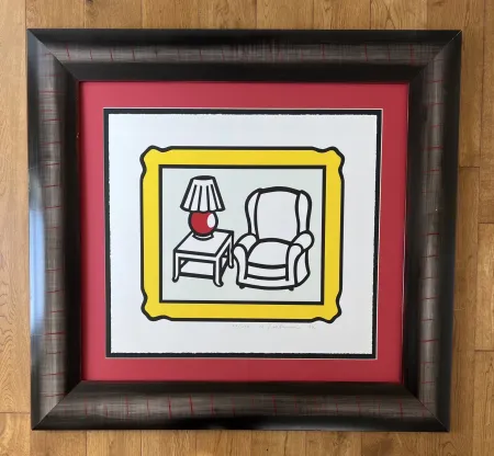 Lithograph Lichtenstein -  Red Lamp