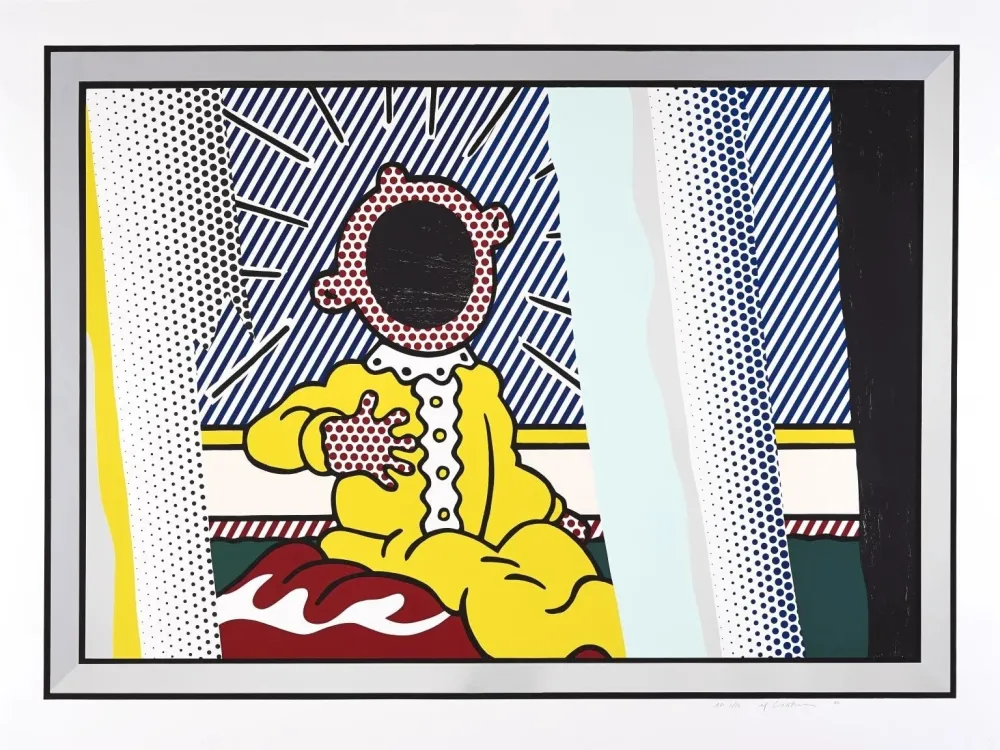 Lithograph Lichtenstein - Reflections on The Scream from The Reflections Series