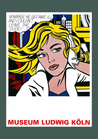Lithograph Lichtenstein - Roy Lichtenstein: 'M-Maybe' 2005 Offset-lithograph