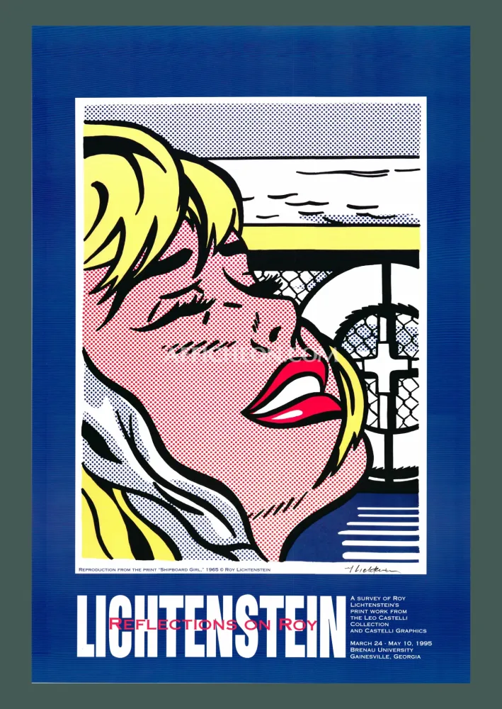 Lithograph Lichtenstein - Roy Lichtenstein: 'Reflections on Roy' 1995 Offset-lithograph