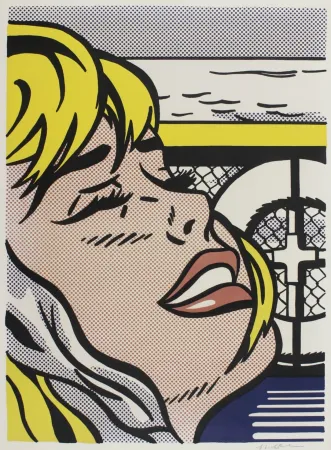 Lithograph Lichtenstein - Shipboard Girl
