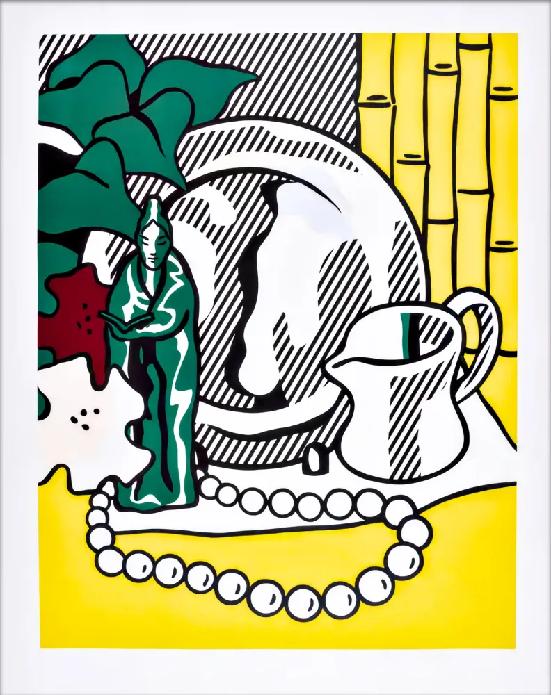 Screenprint Lichtenstein - Still Life with Figurine 