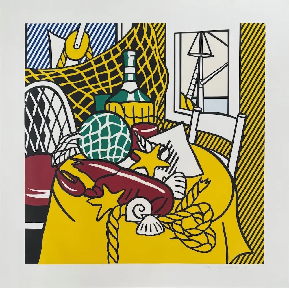 Screenprint Lichtenstein - Still Life with Lobster