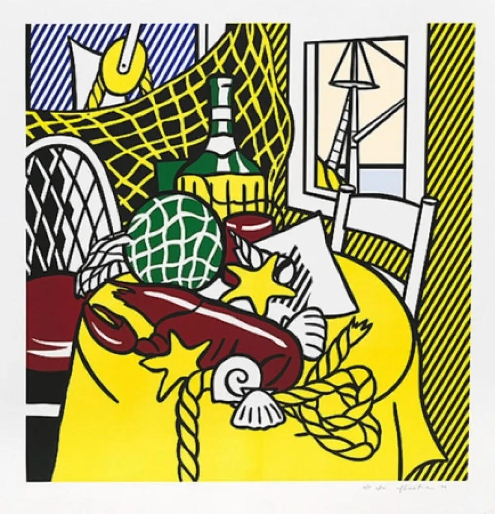 Screenprint Lichtenstein - STILL LIFE WITH LOBSTER