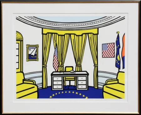 Screenprint Lichtenstein - The Oval Office