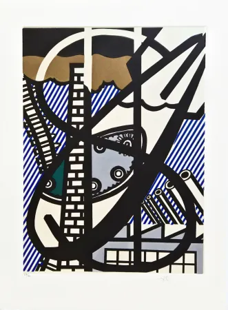 Etching And Aquatint Lichtenstein - Une Fenêtre ouverte sur Chicago’