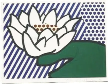 Screenprint Lichtenstein - Water Lily