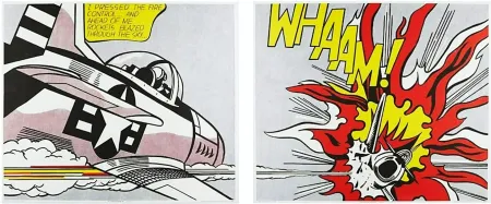 Lithograph Lichtenstein - Whaam!