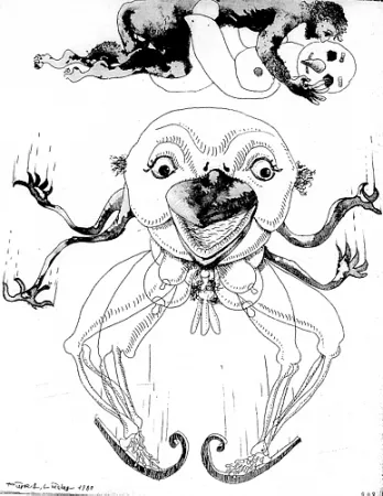 Illustrated Book Lindner - 7 Acqueforti 1980