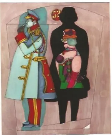 Lithograph Lindner - Fifth Avenue