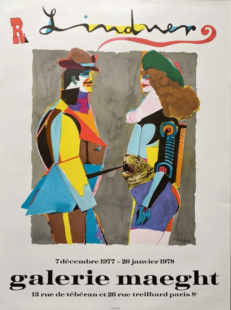 Poster Lindner - Galerie Maeght