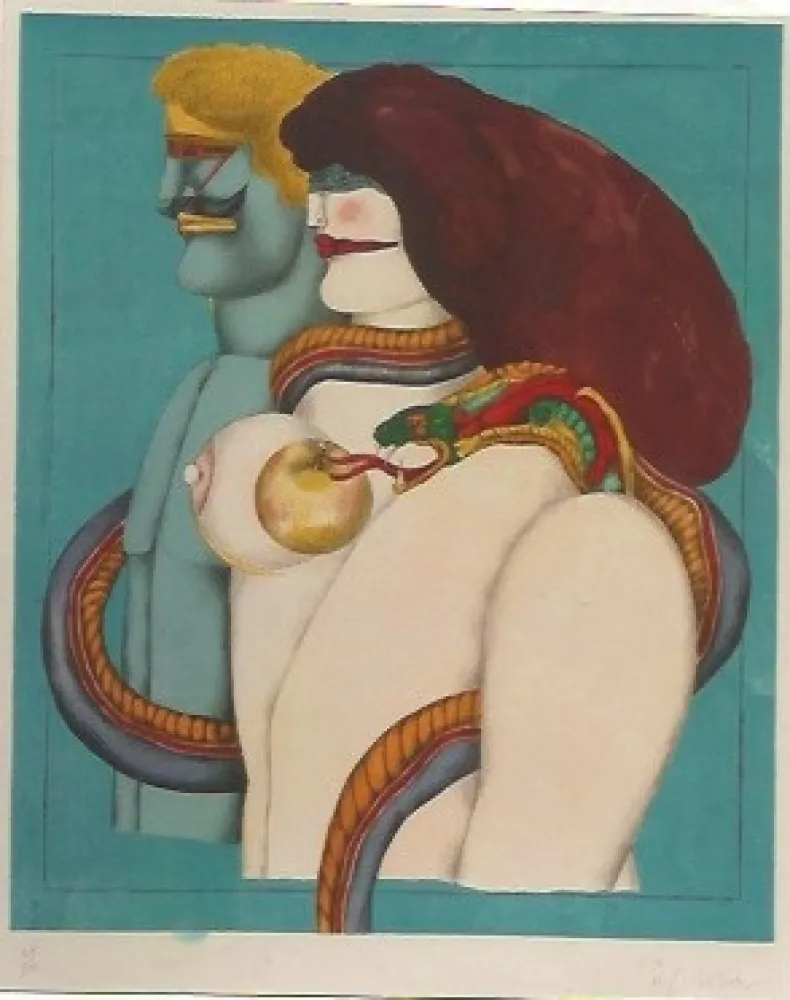 Lithograph Lindner - How it all began