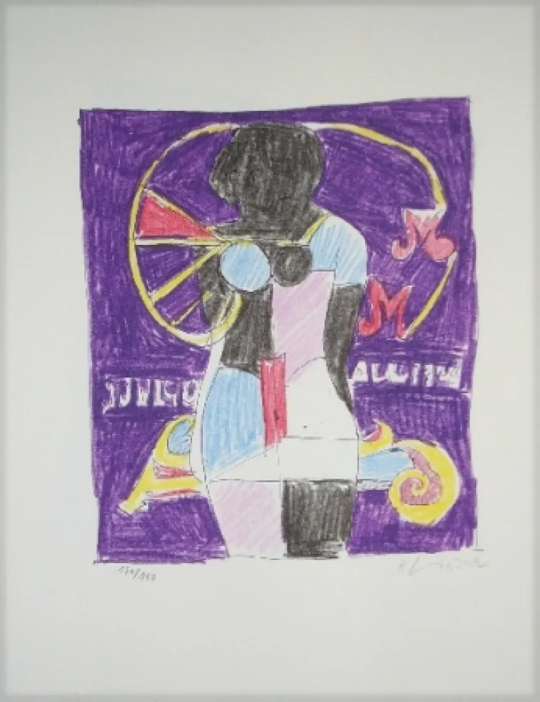 Lithograph Lindner - Marylin was here 1