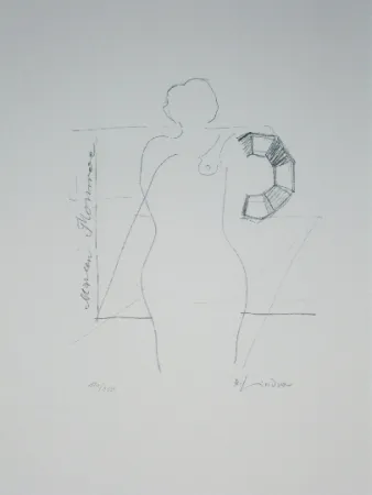 Lithograph Lindner - Marylin was here 14