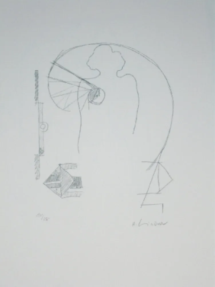 Lithograph Lindner - Marylin was here 15