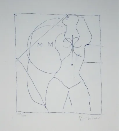 Lithograph Lindner - Marylin was here 16