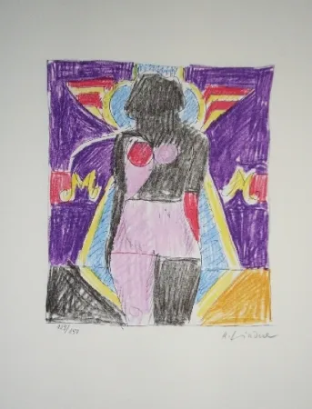 Lithograph Lindner - Marylin was here 4