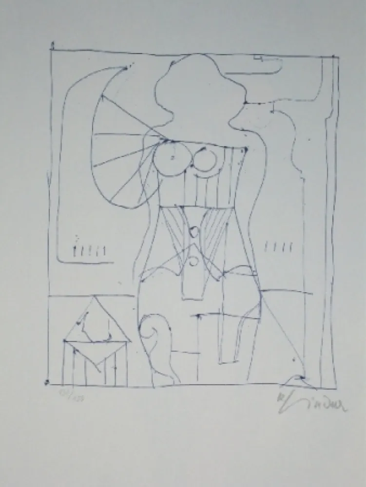 Lithograph Lindner - Marylin was here 7