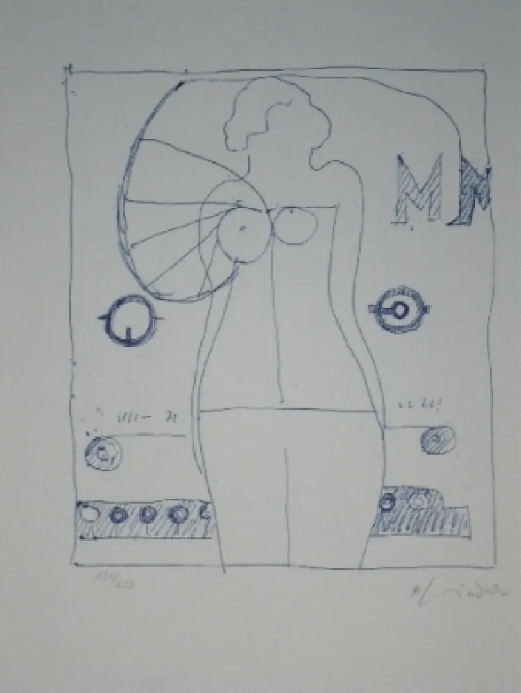 Lithograph Lindner - Marylin was here 9