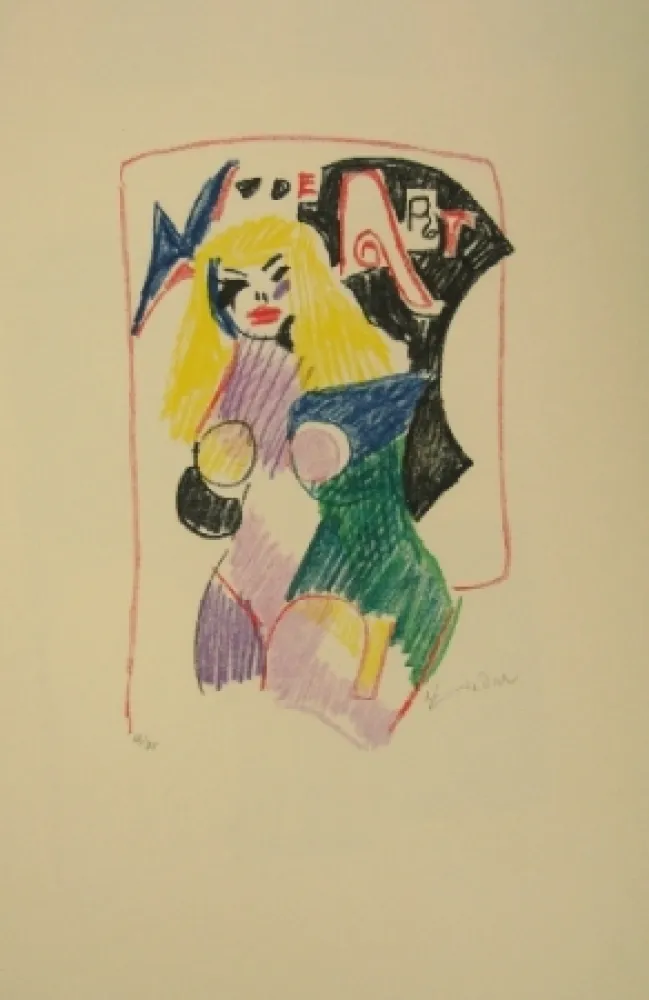 Screenprint Lindner - Nude art I 