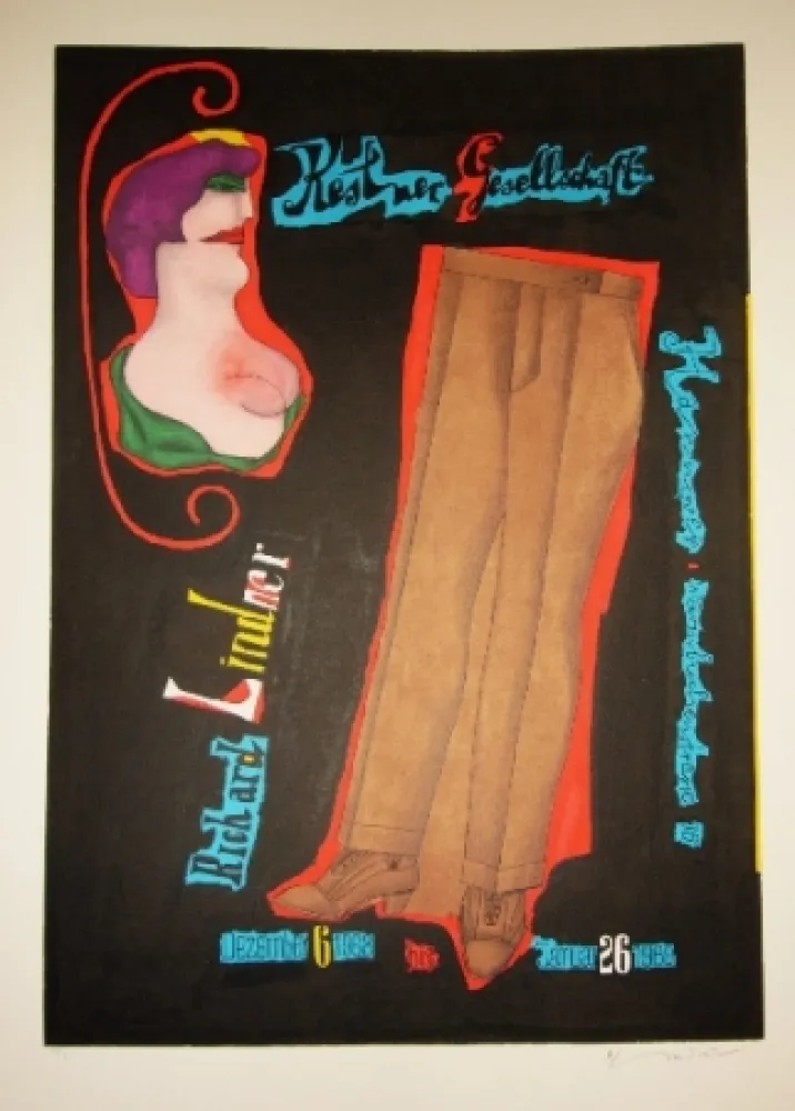 Lithograph Lindner - Pantalon