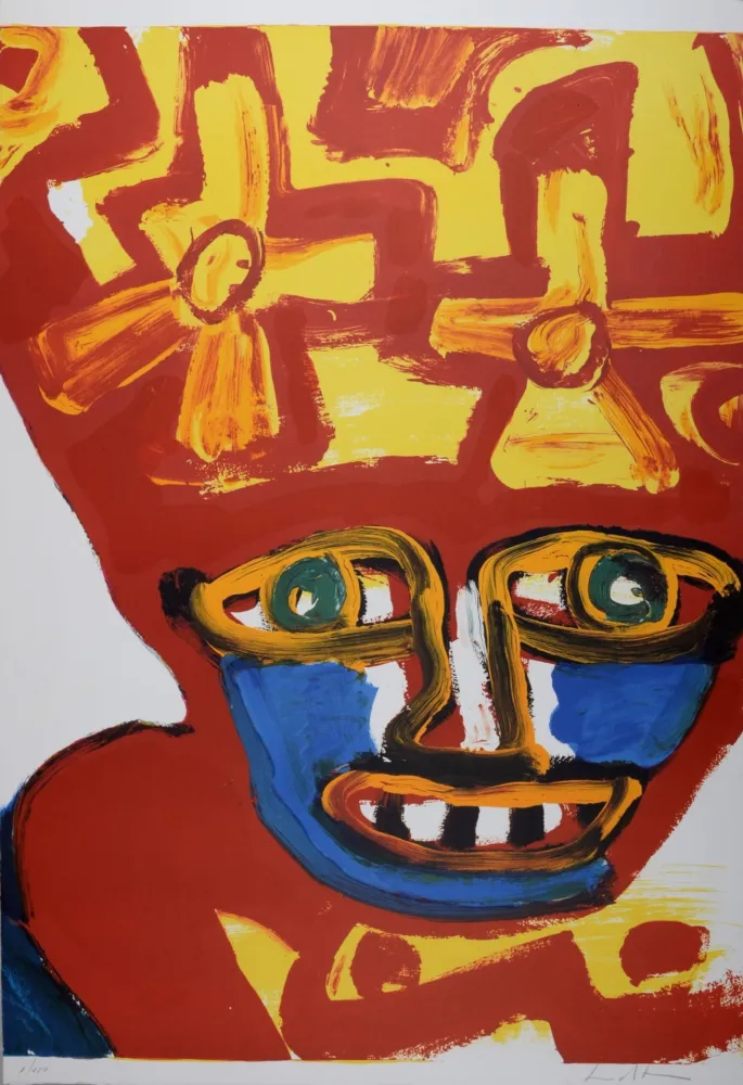 Lithograph Lindstrom - Composition