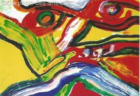 Lithograph Lindstrom - Composition III