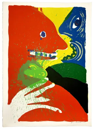 Lithograph Lindstrom - Fleurs de l'amitié