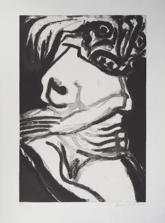 Aquatint Lindstrom - Le chaman