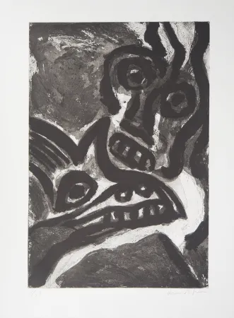 Etching Lindstrom - L'Homme et l'animal