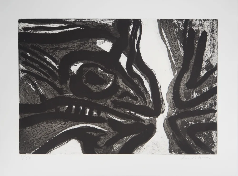 Aquatint Lindstrom - Personnage reptilien