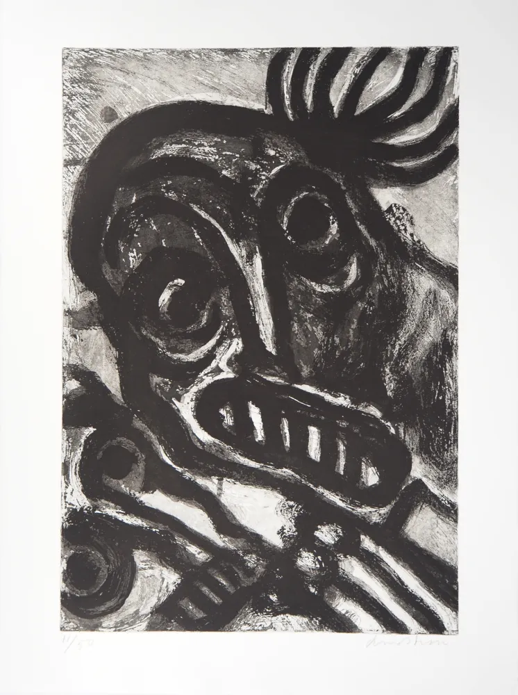 Aquatint Lindstrom - Personnages étonnés