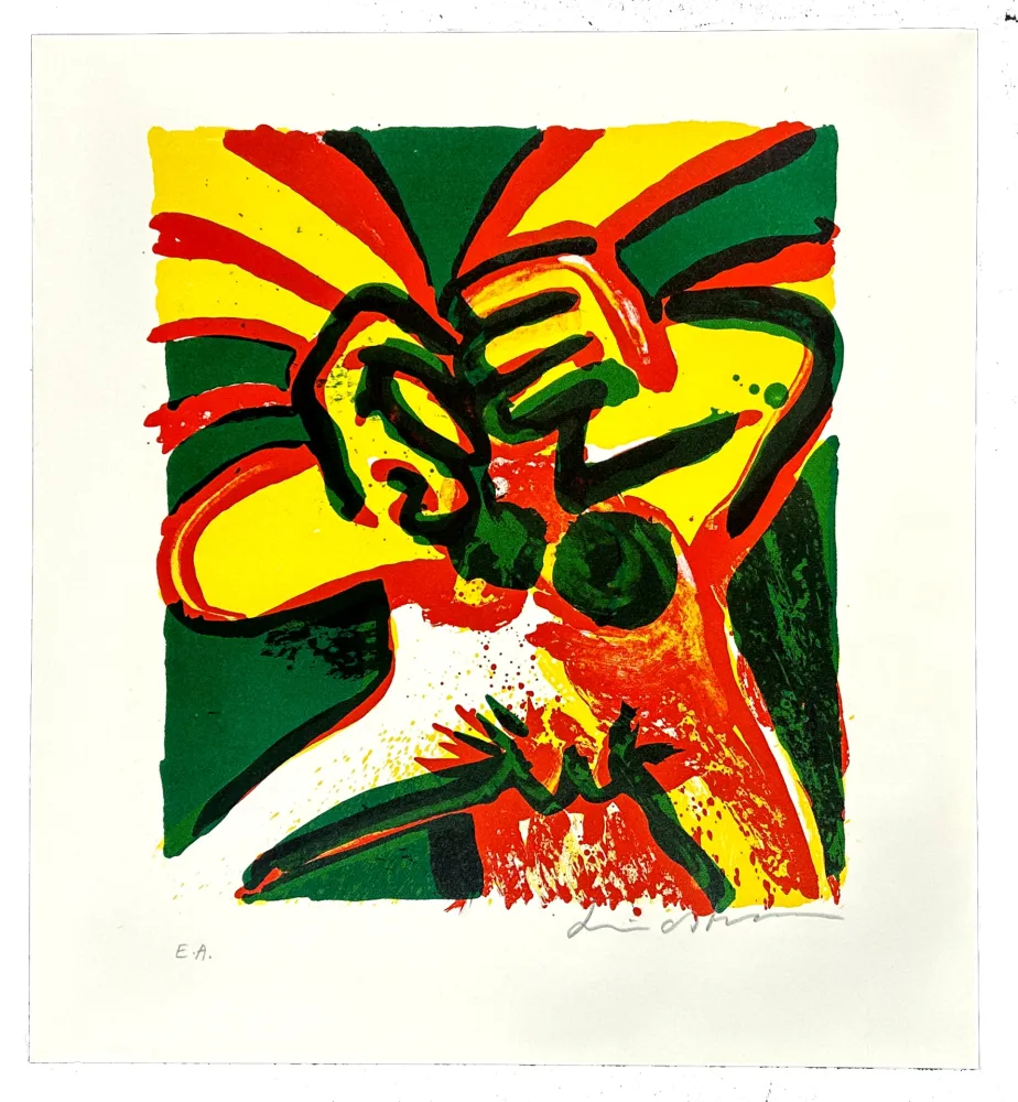 Lithograph Lindstrom - Possédé