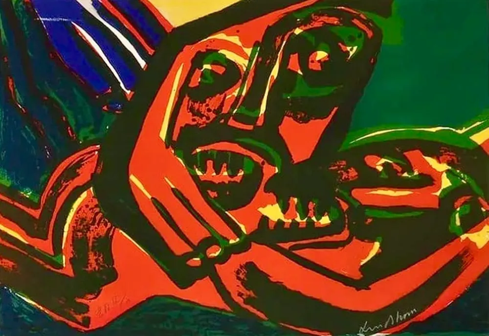 Lithograph Lindstrom - Rare Artist's Proof — E.A. II/X