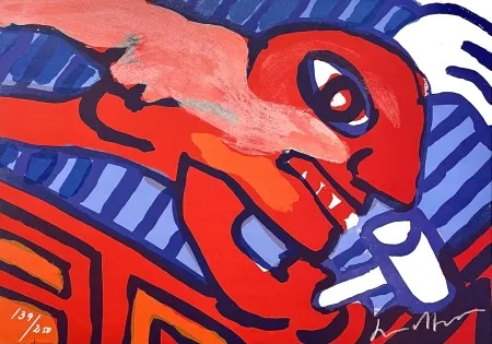 Lithograph Lindstrom - Sans Titre