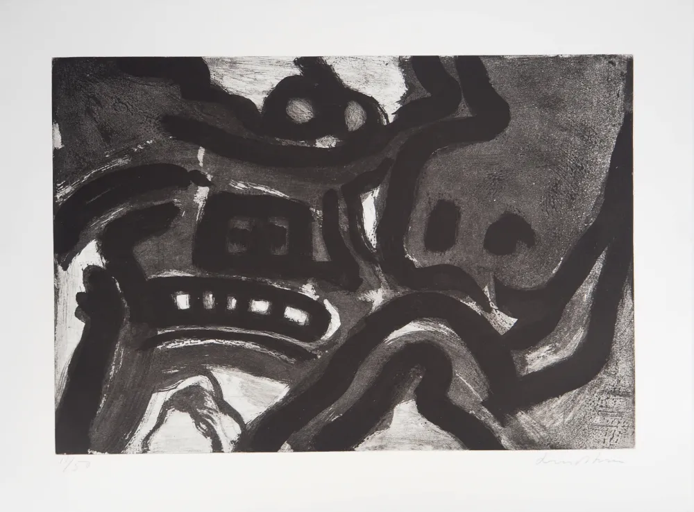 Etching Lindstrom - Symboles abstraits