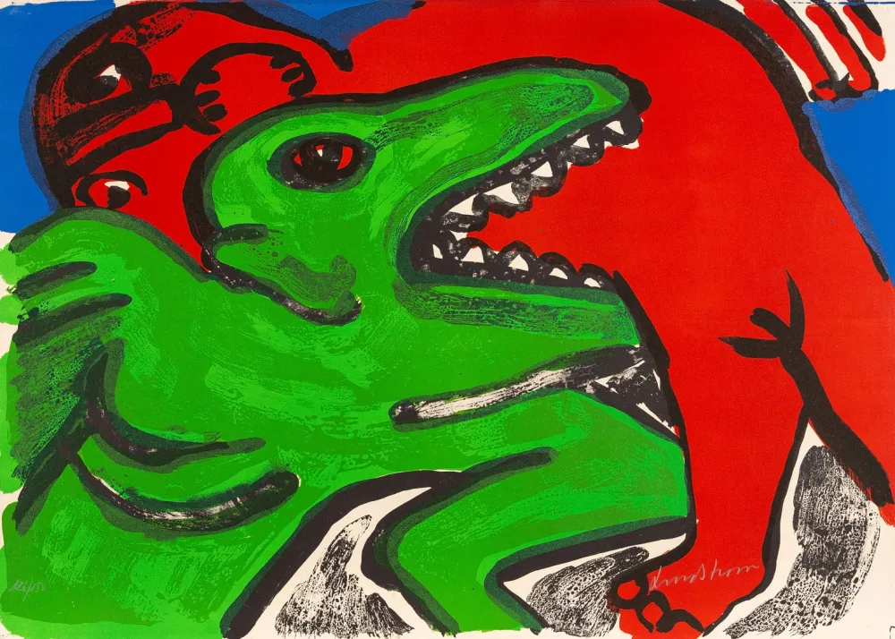 Lithograph Lindstrom - Untitled  