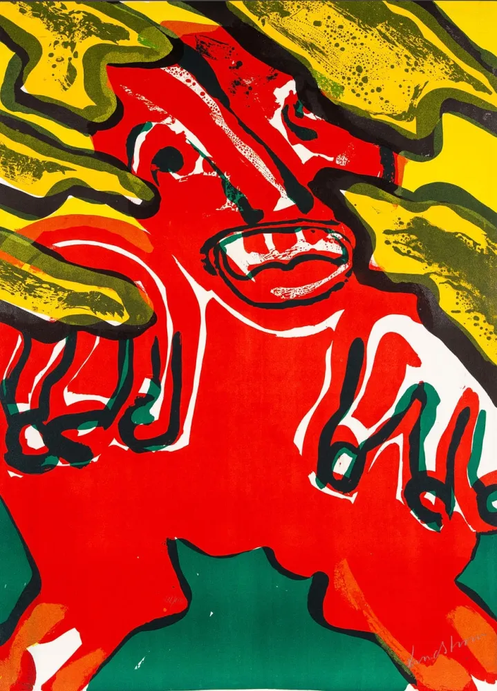 Lithograph Lindstrom - Untitled