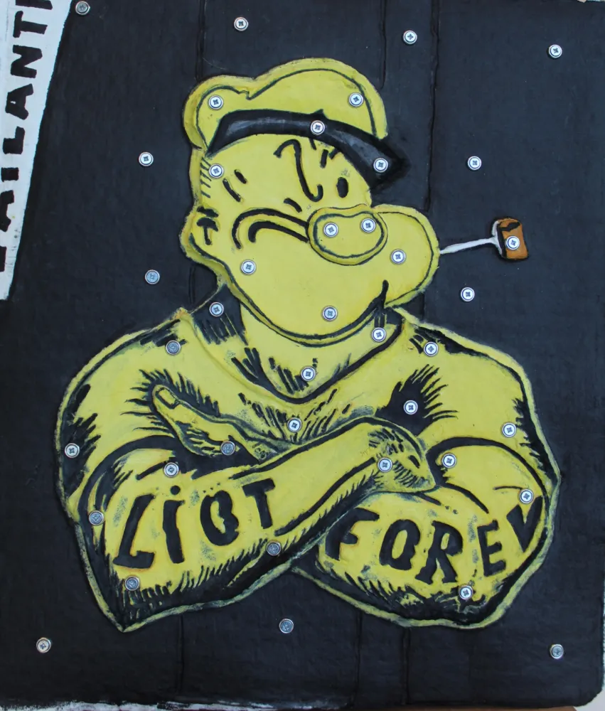 Etching Liot - POPEYE (JAUNE)