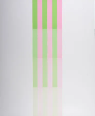 Lithograph Lohse - Farbstreifen - Hand-signed