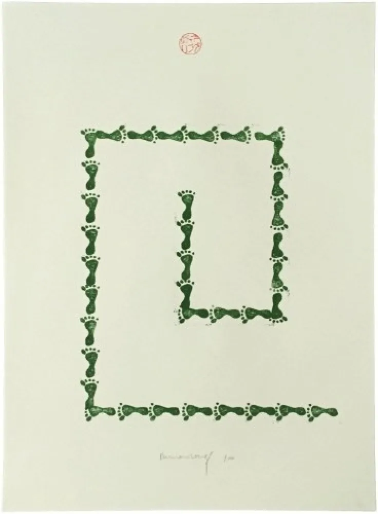 Lithograph Long - Untitled (from Artists Against Torture portfolio)