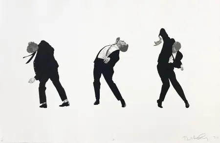 Lithograph Longo - Men in the Cities, Tokyo, Seibu Department Stores, Ltd. I