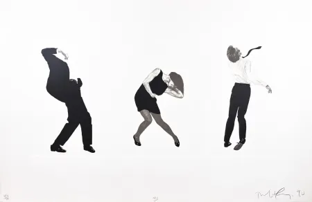 Lithograph Longo - Men in the Cities, Tokyo, Seibu Department Stores, Ltd. III