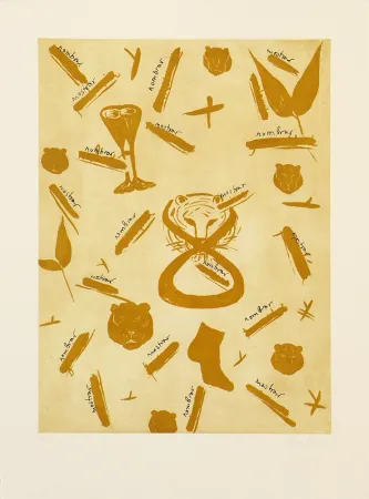 Etching Lootz - Leaves I