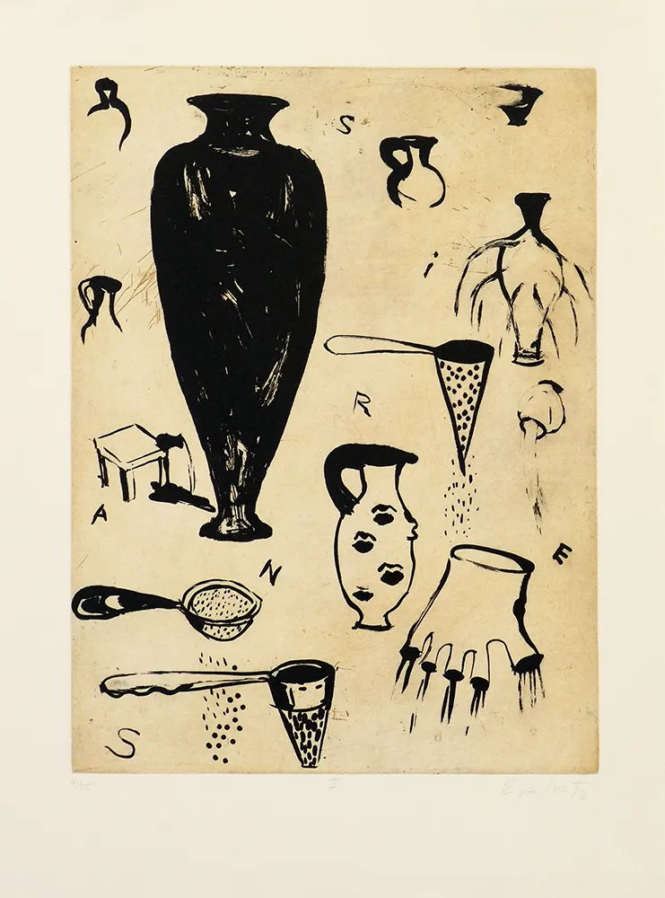 Etching Lootz - Talking leaves I