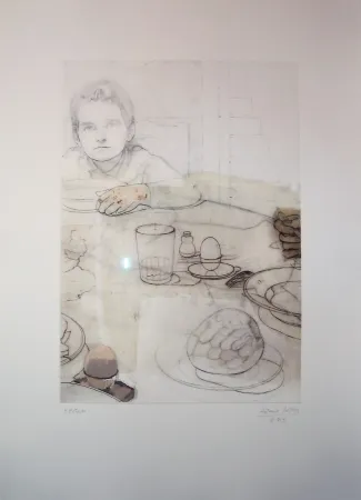 Engraving López Garcia - La cena