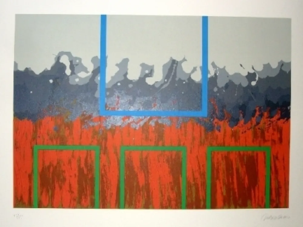 Lithograph Lopez Osornio - La otra geometria 4